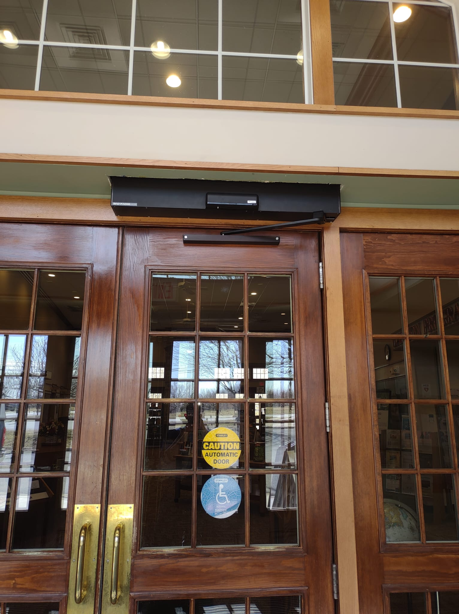 Motorized Wood Door